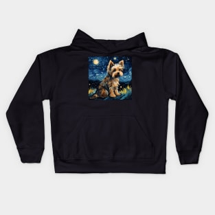 Yorkie Night Kids Hoodie